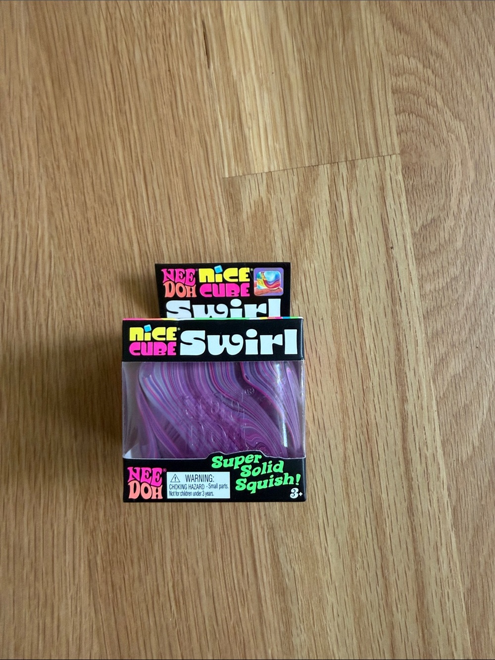 Nice Cube Swirl Super Solid Squish - Pink/Purple